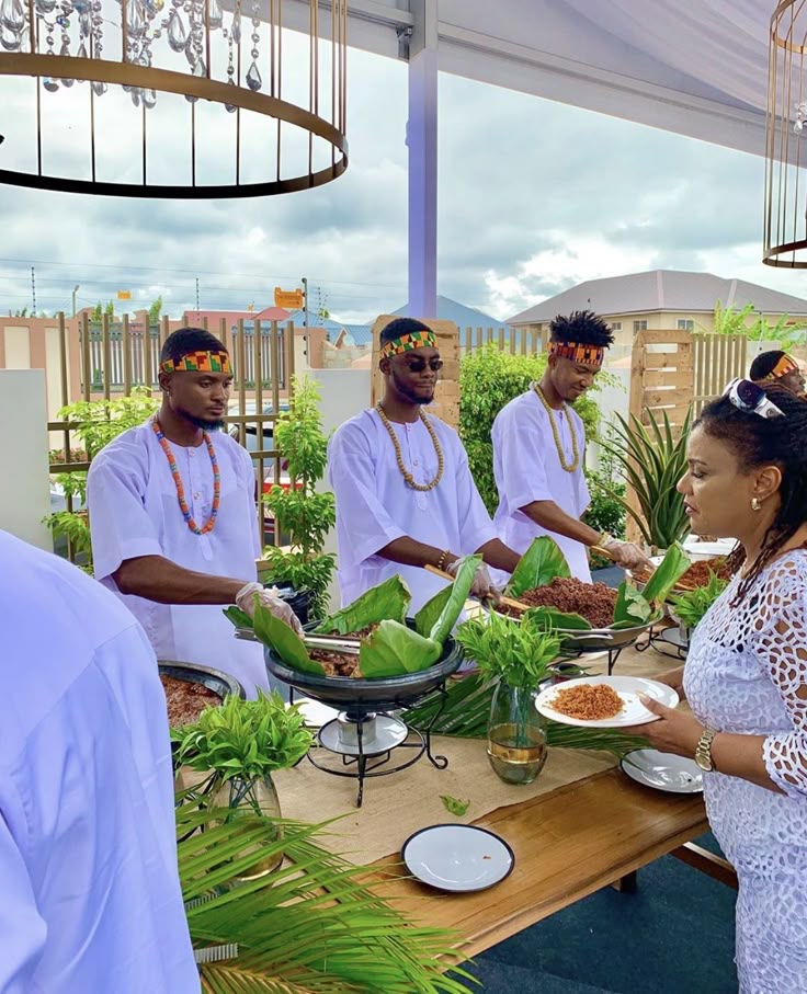 Community hospitality and shared Ghanaian cultural ceremony