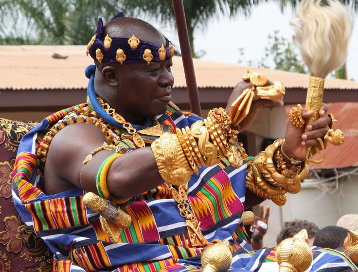 Ghanaian royal heritage portrait in traditional attire