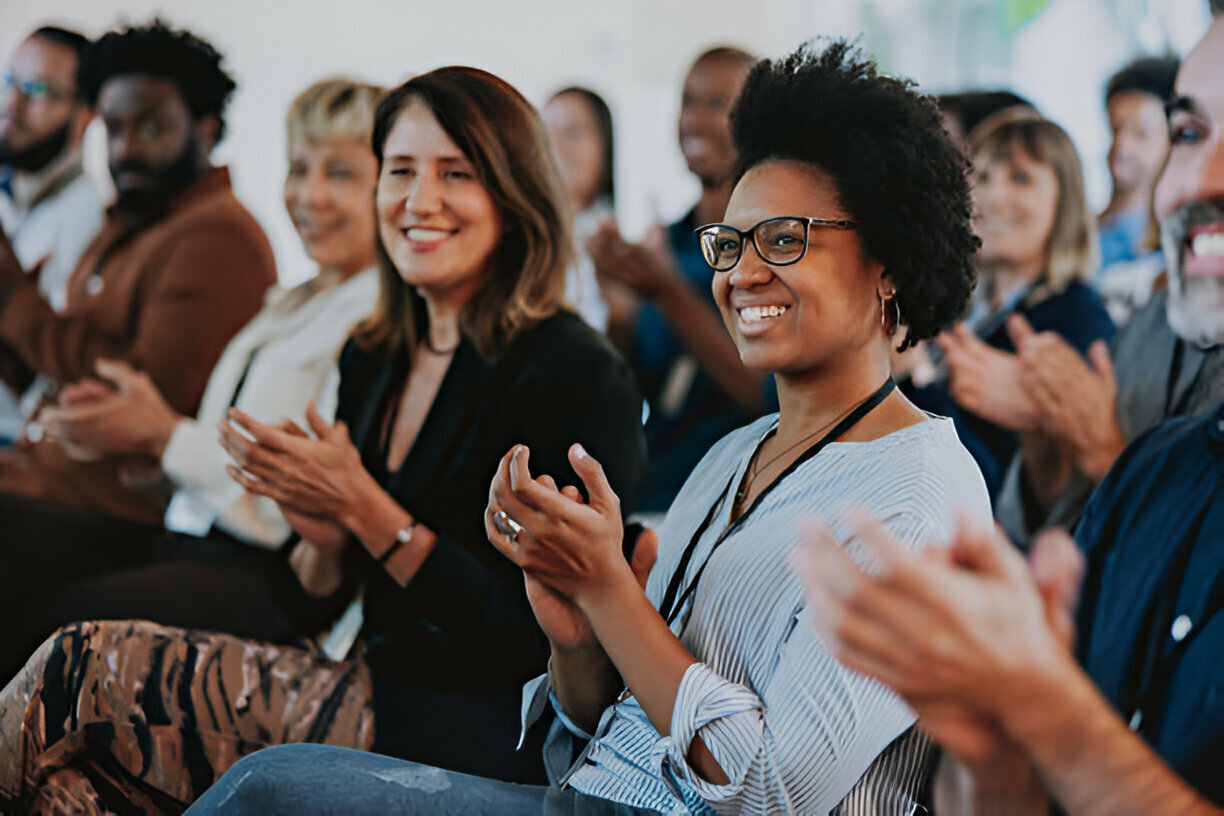 Guests participating in a leadership forum